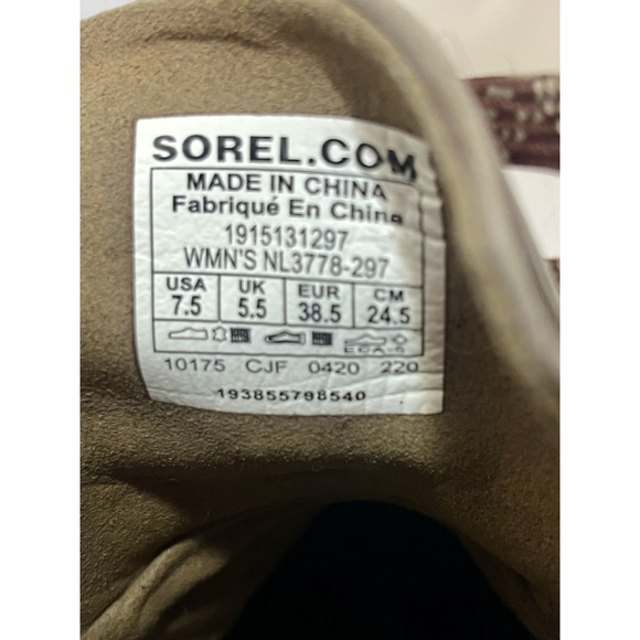 Sorel Lexie Boots Size 7.5 Ankle Winter NL3778-297 - Picture 3 of 15